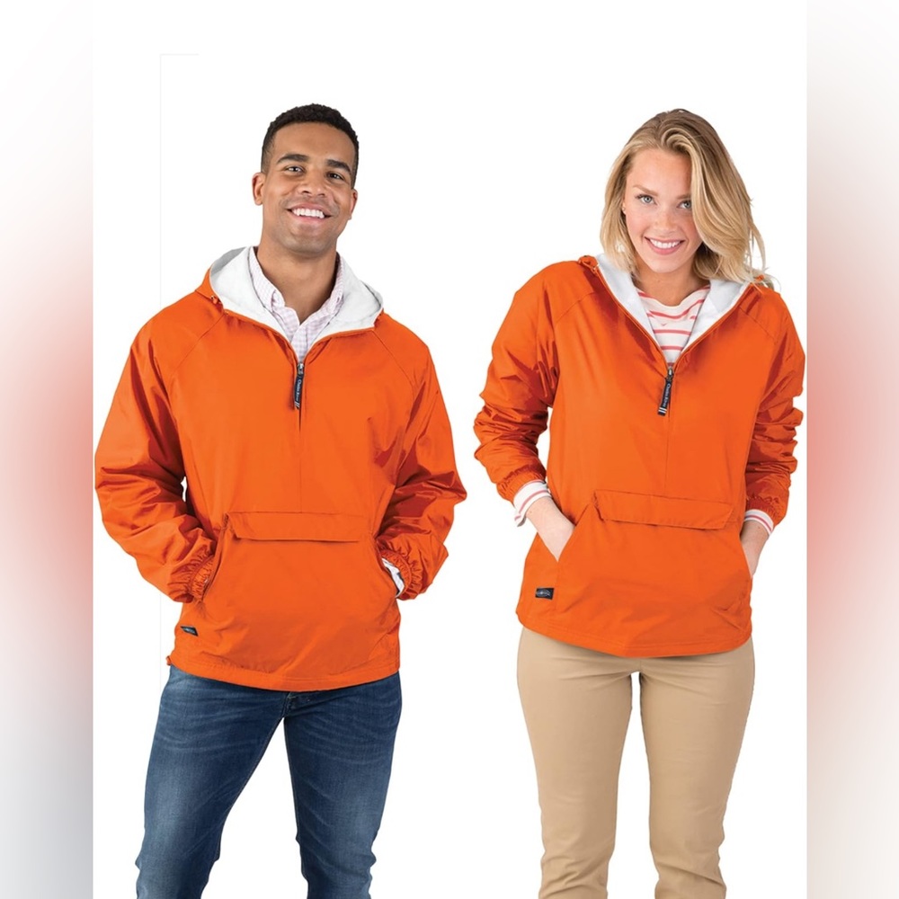Charles River Apparel Wind & Water-Resistant Pullover Rain Jacket
